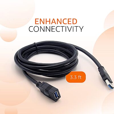 UPORT USB 2.0 Male to Male Cable 1.8M is perfect for connecting devices like printers, scanners, and external drives. Enjoy fast data transfer speeds and reliable performance with this durable cable.