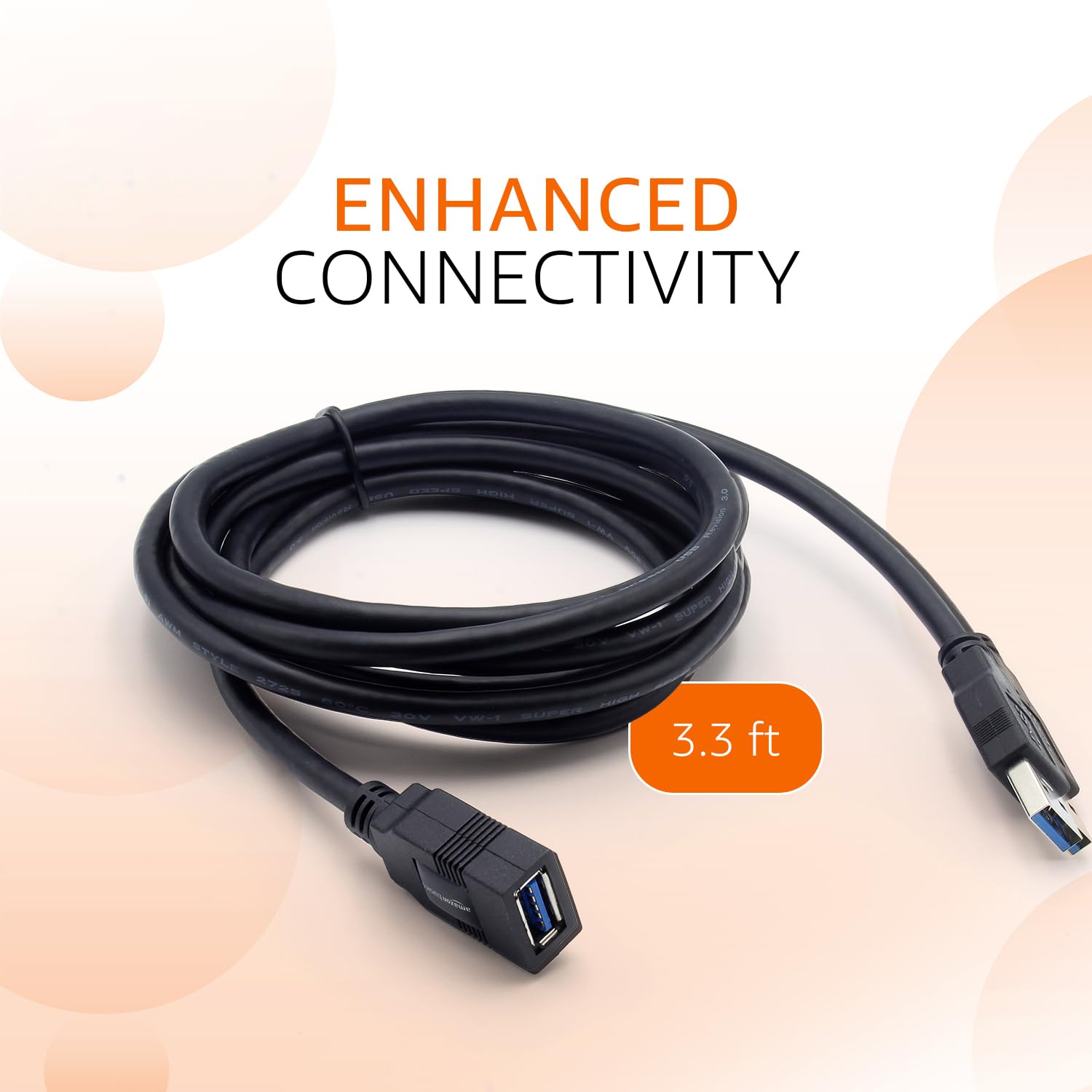 UPORT USB 2.0 Male to Male Cable 1.8M is perfect for connecting devices like printers, scanners, and external drives. Enjoy fast data transfer speeds and reliable performance with this durable cable.