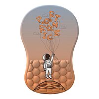 Portronics Comfipad Mouse Pad – Orange, Ergonomic with Wrist Support & Non-Slip