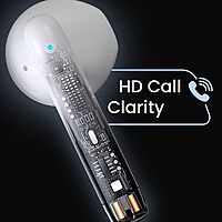 Portronics Twins S20 – TWS Earbuds, 35H Playtime, White. Enjoy seamless connectivity, superior sound quality, and a sleek design for an immersive audio experience on the go.