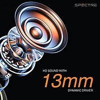 Just Corseca Spectre TWS Earbuds – Bluetooth 5.4 | Quad Mic ANC & ENC | 13mm Drivers | Black
