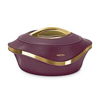 MILTON Pearl 1000 Inner Stainless Steel Casserole, 860 ml Maroon