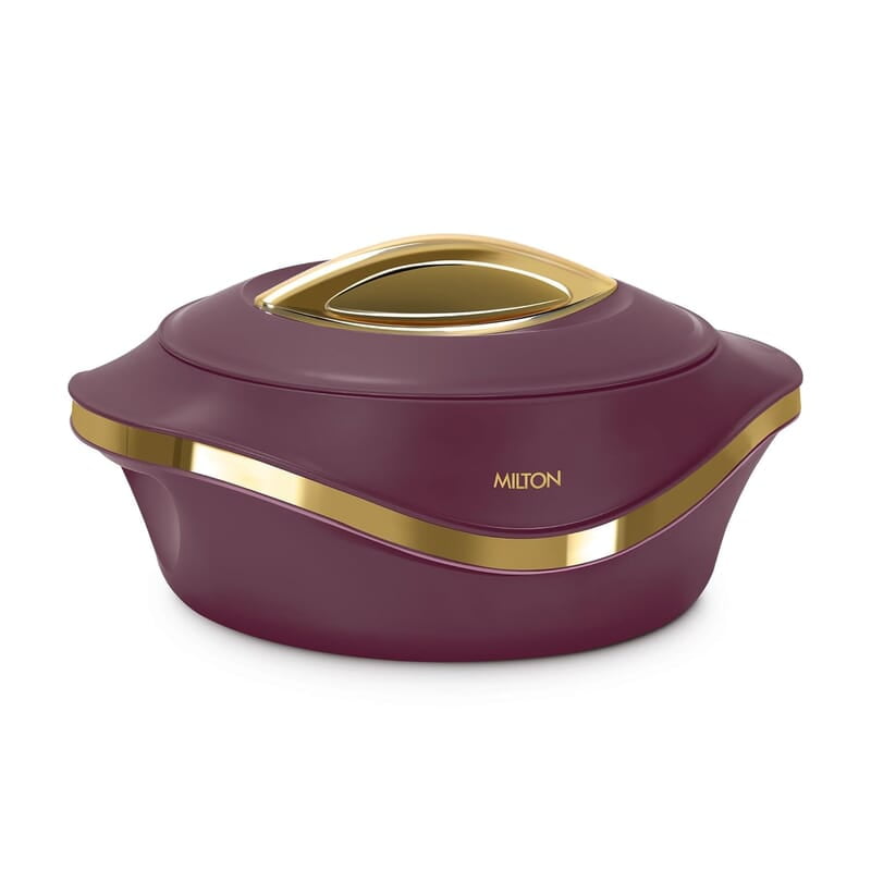 MILTON Pearl 1000 Inner Stainless Steel Casserole, 860 ml Maroon