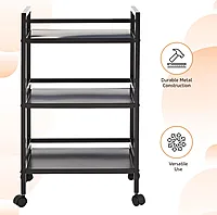 black metal trolley