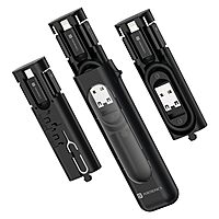 Portronics Snapcase 4 – 60W Charging Kit, Transparent: Sleek design, powerful 60W output, perfect for fast charging. Durable and lightweight, ideal for home or travel. Keep your devices powered!