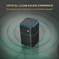 Portronics Pico 12 Smart Projector – 4K Support, Android 11, Compact Design | Stunning Visuals & Vibrant Colors | Perfect for Home Entertainment & Movies