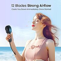 Stay refreshed anywhere with the Portronics DualBreeze Mini Fan. Portable, lightweight, and rechargeable, it offers adjustable speeds for comfort.