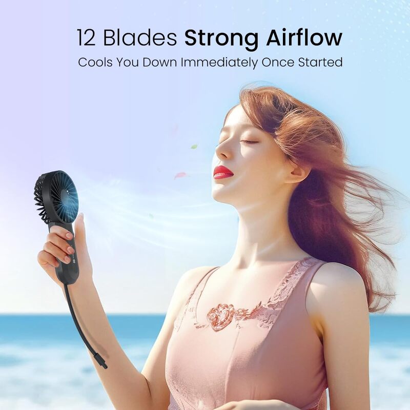 Stay refreshed anywhere with the Portronics DualBreeze Mini Fan. Portable, lightweight, and rechargeable, it offers adjustable speeds for comfort.