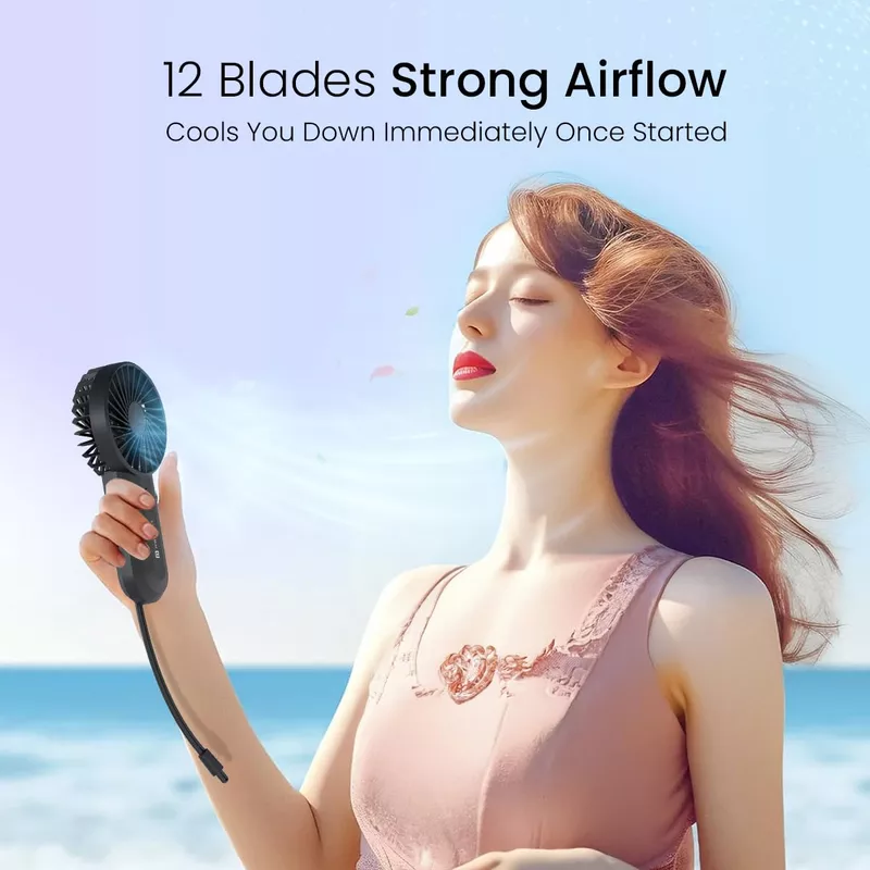Stay refreshed anywhere with the Portronics DualBreeze Mini Fan. Portable, lightweight, and rechargeable, it offers adjustable speeds for comfort.