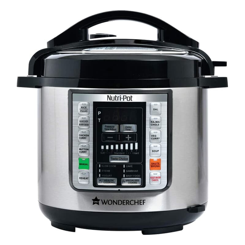 Wonderchef Nutri-Pot Electric Pressure Cooker with 7-in-1 Functions 6L capacity