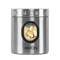 MILTON Steel Crispy 350 Storage Jar, 400 ml Light Weight Odour Proof  Dishwasher Safe