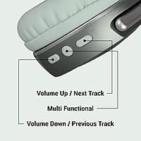 ZEBRONICS DUKE 2 Wireless Headphone, Supports Bluetooth, Dual Pairing, Deep Bass, up to 60h Battery Backup, AUX, Environmental Noise Cancellation, Gaming Mode, Now with Type C Charging