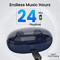 Portronics Twins S16 – TWS Earbuds, 24H Playtime, Blue. Enjoy seamless connectivity, superior sound quality, and a stylish design. Perfect for music lovers and on-the-go lifestyles!