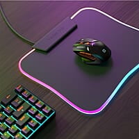 Portronics Vader Pro Wireless Gaming Mouse with 2.4 GHz Receiver, 6 Buttons, Thumb Support, High-Precision Tracking, Ergonomic Comfort, Adjustable Optical DPI for Laptop, PC, Mac