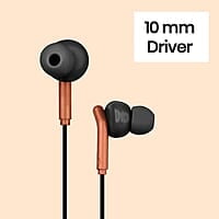 ZEBRONICS BRO 3.5mm Wired Earphones, in-Line MIC, Deep Bass, 1.2m Strong and Long Lasting Cable, Light Weight, Compatible with Mobile Tablet Laptop