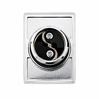 Double-headed push button head with cover 1 flush green marked "I",1 flush red marked "O" IP65
