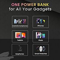 PowerPod 20K – 20000mAh, 22.5W Fast Charging | Portronics, compact design, dual USB output, LED indicator, perfect for travel, compatible with smartphones, tablets, and more. Stay powered!