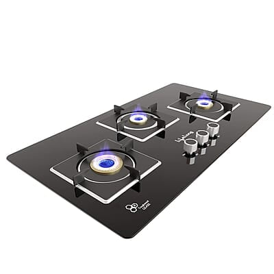 Lifelong LLHT913 Sigma Auto Ignition Counter-Top Hob Top High Efficiency 3 Burner Sleek Design