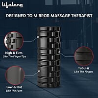 Lifelong Foam Roller for Exercise Gym- Deep Tissue Body Massage Roller for Back Pain, Neck & Knee Pain Relief