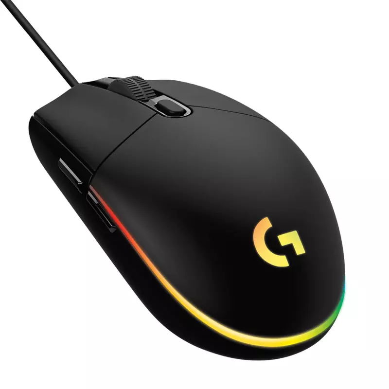 LOGITECH USB WIRED GAMING MOUSE WITH 8K DPI TRACKING AND CUSTOMIZABLE RGB LIGHTING G102-Black