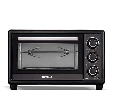 Havells OTG 24R BL - 24 liter Toughened Double Glass Door 1380 Watt