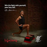 Lifelong Polypropylene Adjustable Home Gym Exercise Fitness Stepper for Exercise