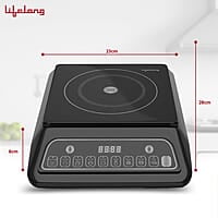 Lifelong 2000 Watt Radiant Induction Cooktop For Home With 7 Preset Indian Menu Option
