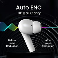 Portronics Twins S6 – TWS Earbuds, 50H Playtime, White. Enjoy seamless connectivity, superior sound quality, and a sleek design. Perfect for music lovers and on-the-go lifestyles.