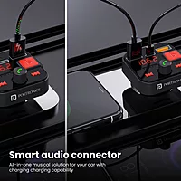 Portronics Auto 20 | Bluetooth Car Audio & 30W Charger - Enjoy seamless music streaming and fast charging on the go. Compact design, powerful sound, and quick charge for your devices!