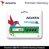 ADATA Premier 8GB DDR4 2666MHz CL19 Desktop RAM – UDIMM | Lifetime Warranty