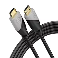 Portronics Konnect Sync – 4K HDMI Cable, 3M, Black, delivers stunning 4K video and audio quality. Ideal for connecting devices like TVs, projectors, and gaming consoles. Durable and flexible design.