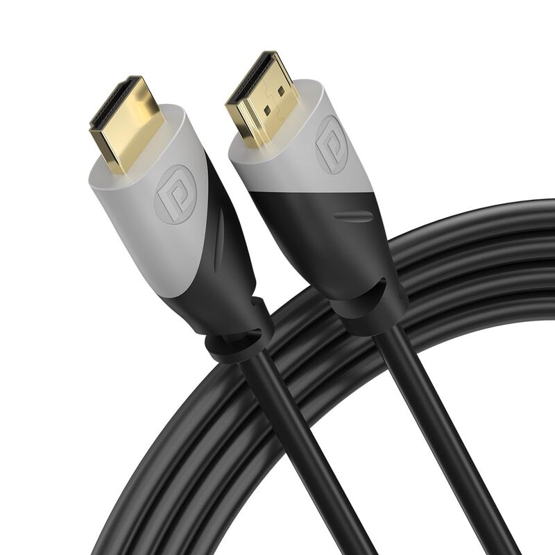 Portronics Konnect Sync – 4K HDMI Cable, 3M, Black, delivers stunning 4K video and audio quality. Ideal for connecting devices like TVs, projectors, and gaming consoles. Durable and flexible design.