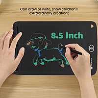 Portronics RuffPad 8.5E LCD Writing Pad – 8.5 Inch | Re-Writable Display | Safety Lock | Black