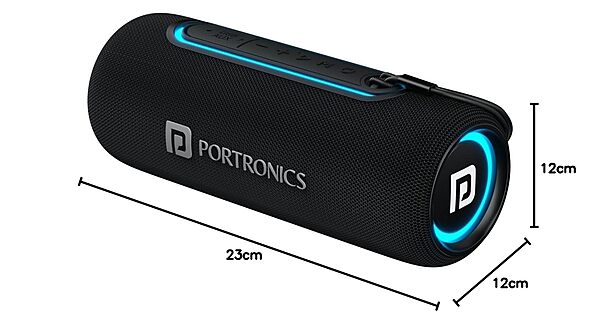 Portronics 1976 Resound 2 BT Speaker – 15W | Bluetooth v5.3 | TWS | AUX | USB | RGB L