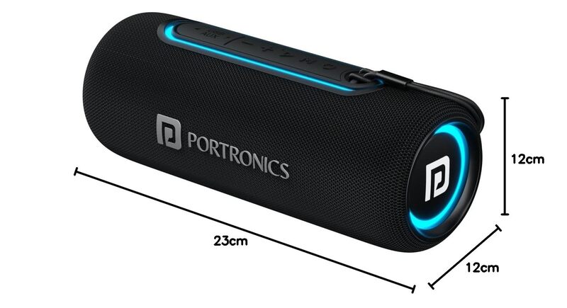 Portronics 1976 Resound 2 BT Speaker – 15W | Bluetooth v5.3 | TWS | AUX | USB | RGB L