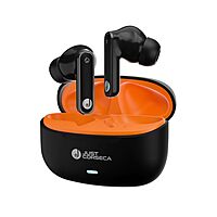 Just Corseca JC Silver TWS Earbuds – Bluetooth 5.4 | 10mm Drivers | 35H Playtime | Black & Orange