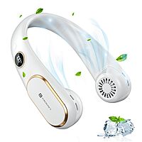 Portronics Gobreeze – Portable Neck Fan White is a lightweight, hands-free fan with adjustable speeds, perfect for outdoor comfort.