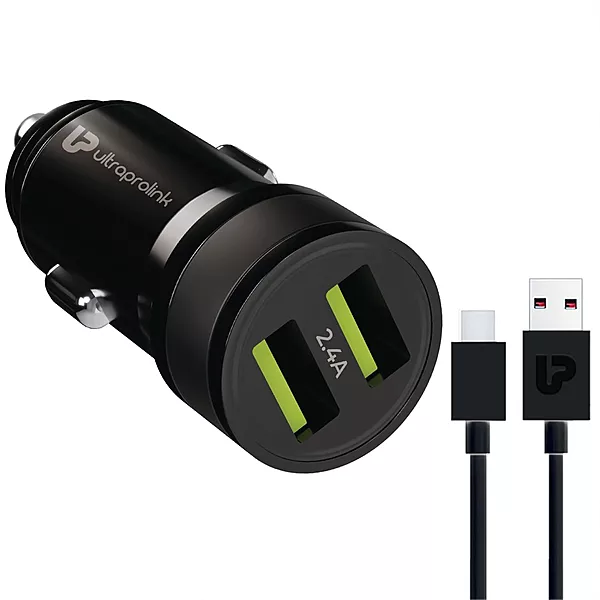 UltraProlink UM1239 - 12W Car Charger with Type C Cable