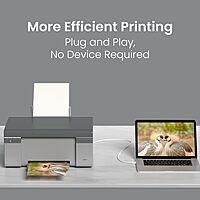 Portronics PrintLink 5 – USB-A to B Printer Cable, 5M, high-speed data transfer, durable design, compatible with various printers, ideal for home and office use, flexible and tangle-free.