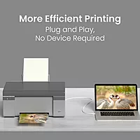 Portronics PrintLink 5 – USB-A to B Printer Cable, 5M, high-speed data transfer, durable design, compatible with various printers, ideal for home and office use, flexible and tangle-free.