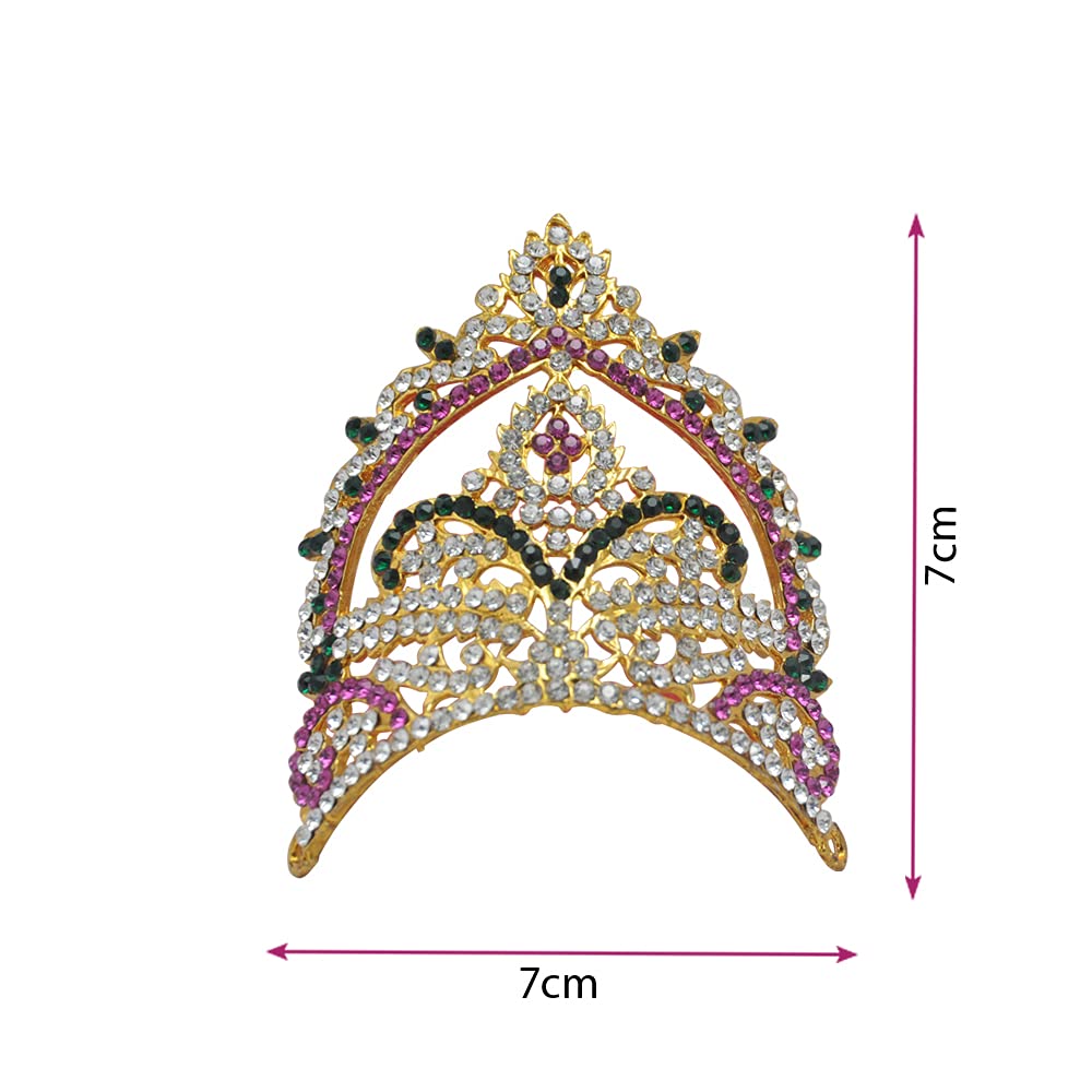 God,Goddess Multistone Crown