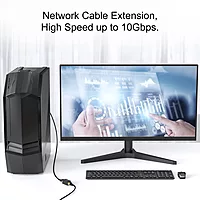 RJ45 Female to Female Ethernet Coupler ,Inline LAN Extender Adapter, Jointer for Cat7/Cat6/Cat5e Cable Extension