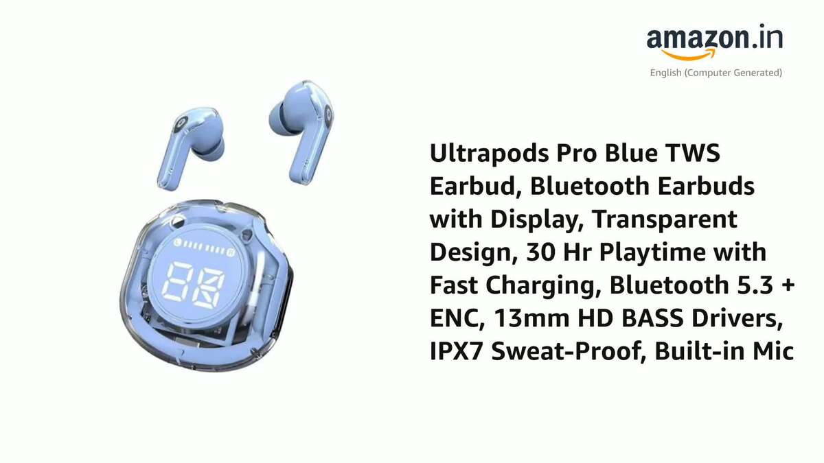 Ultrapods Pro Wireless 5.3 – True Wireless Earbuds | Bluetooth 5.3 | Music & Calls