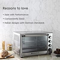 Wonderchef Oven Toaster Griller- 60 litres 6-Stage Heat Selection Bake, Grill, Roast