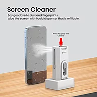 Portronics Clean M 8-in-1 Device Cleaner Kit – Brushes, Wipes & Sprays