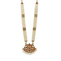 Bharatanatyam Long Necklace | Traditional Temple Dance Jewelry Haram
