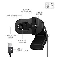 Logitech Brio 100 Webcam (Graphite)