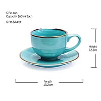 Treo by Milton ECLAT Cup N Saucer Set of 12
