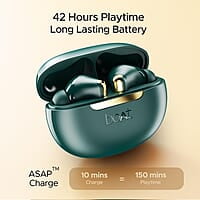 boAt Airdopes 141 ANC TWS in-Ear Earbuds w/ 32 dB ANC, 42 Hrs Playback, 50ms Low Latency Beast Mode, 4 Mics with ENx, ASAP Charge, IWP Twch with BT v5.3 & IPX5 Ear Buds TWS