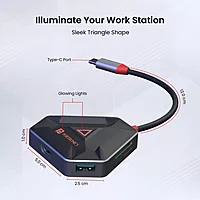 Portronics Mport 6C – A versatile 6-in-1 USB-C Hub featuring HDMI, USB 3.0, and more. Perfect for expanding connectivity options for laptops and devices, enhancing productivity on the go.